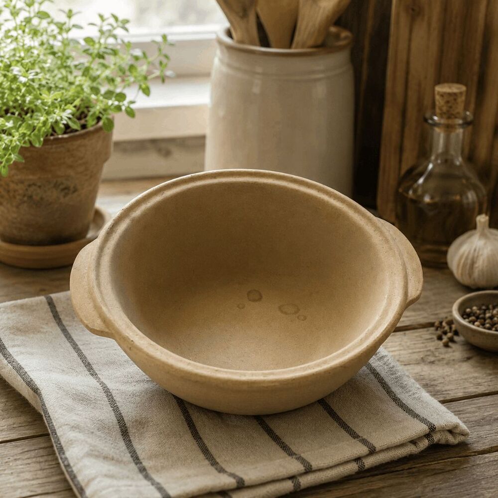 The Pampered Chef Family Heritage Collection 12” Large Stoneware Baking Bowl